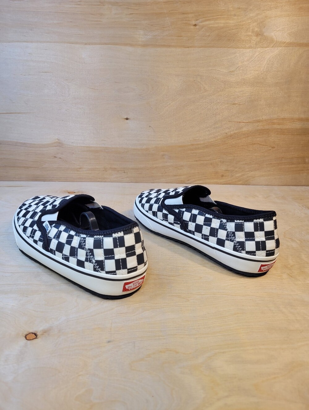 Vans Slip-Er 2 Checkerboard Black/Classic White Slip On Shoes Size 7M/8.5W - Picture 7 of 10